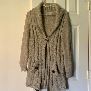 Gorgeous hand knit wool sweater from Nepal, from a California boutique.